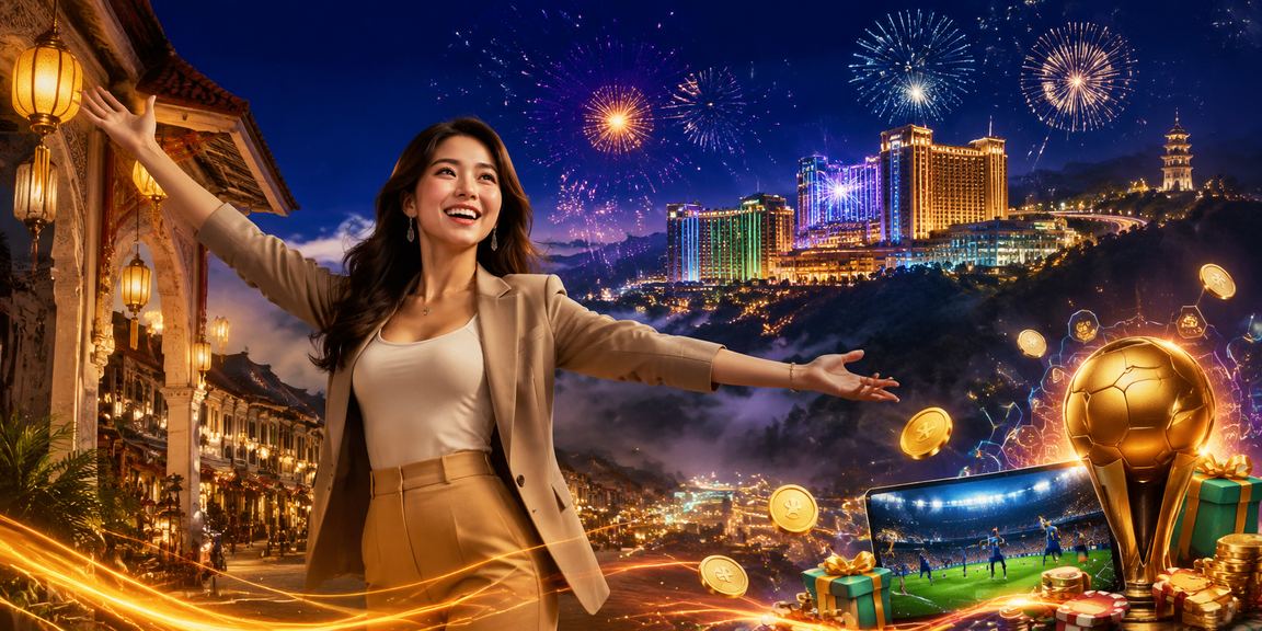 Suasana perayaan Hari Raya di Genting Highlands menggambarkan hiburan bertanggungjawab di Malaysia